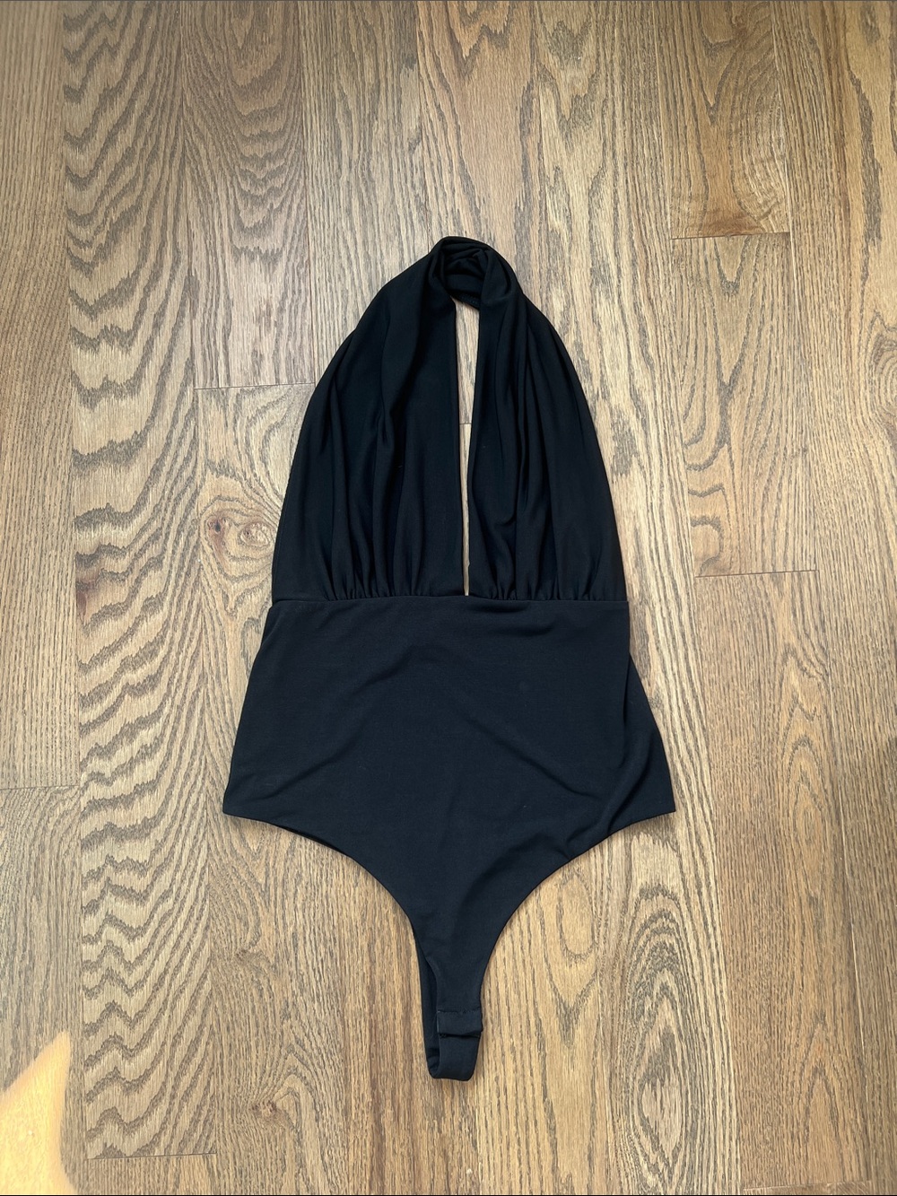 Dynamite: Black Halter Bodysuit. Size M